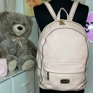 ⁀➷ Michael Kors Pink Leather Backpack
